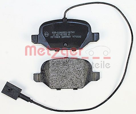 METZGER 1170500 Bremsbelagsatz, Scheibenbremse